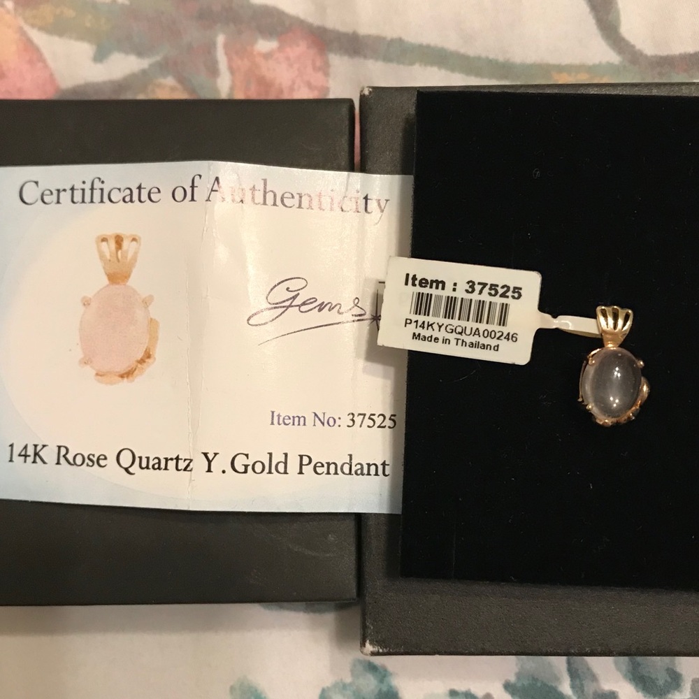 Rose Quartz Pendant 14K 1.833ct. Universal Love 💖